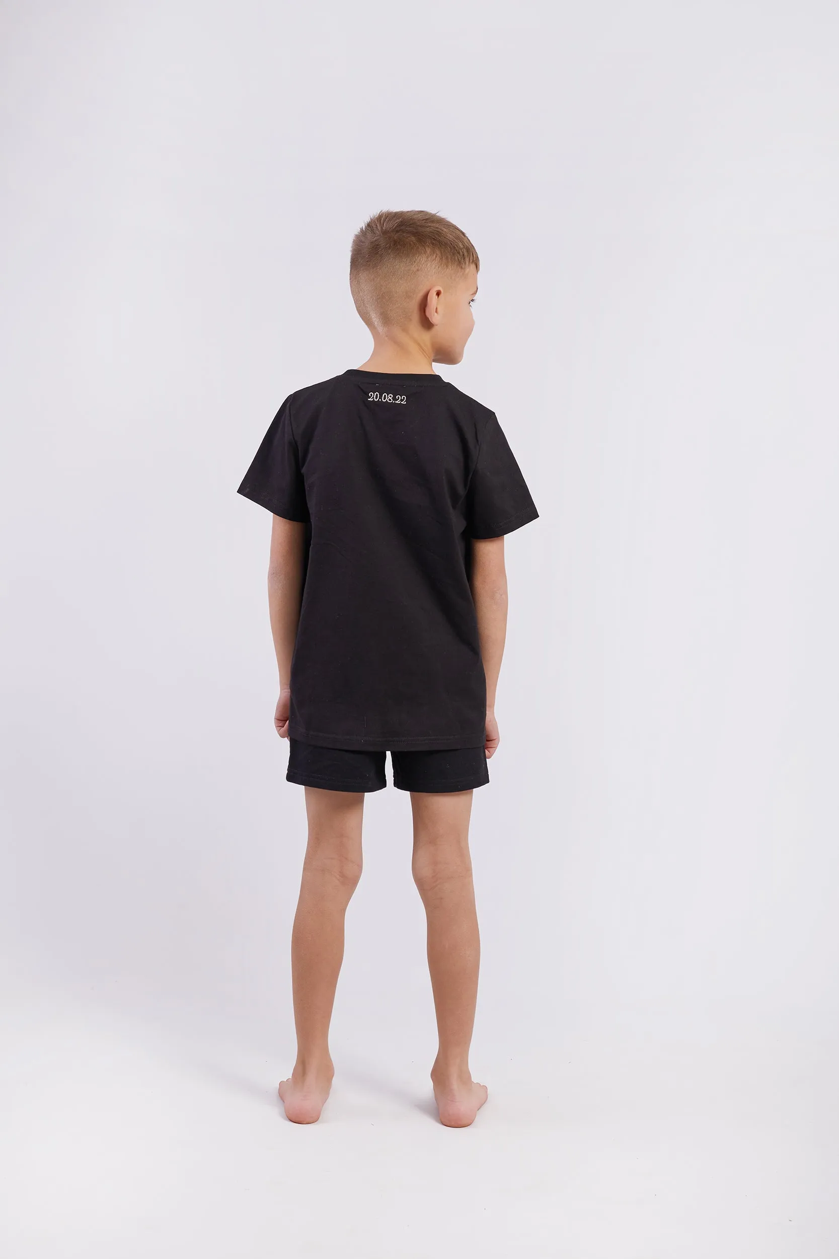 Personalised Boys Short Pyjama Set - Black