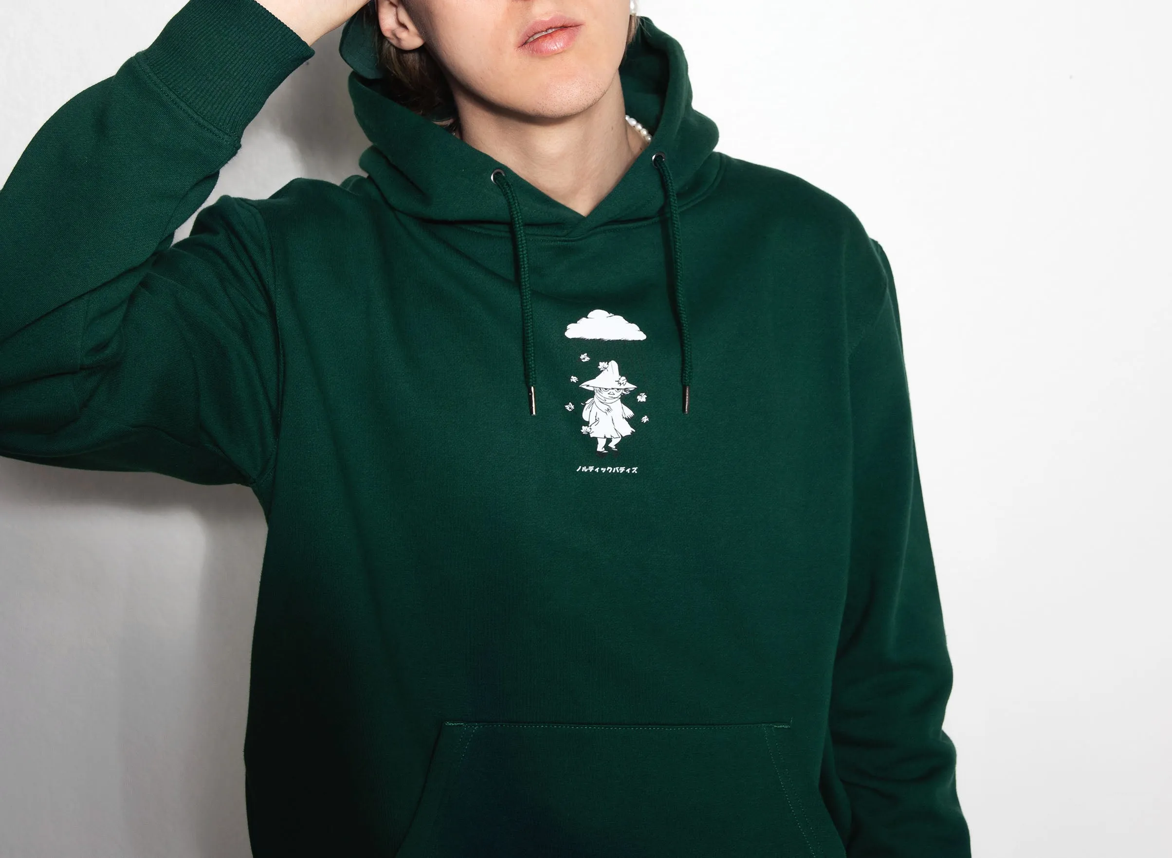 Premium Cotton Hoodie Snufkin - Green