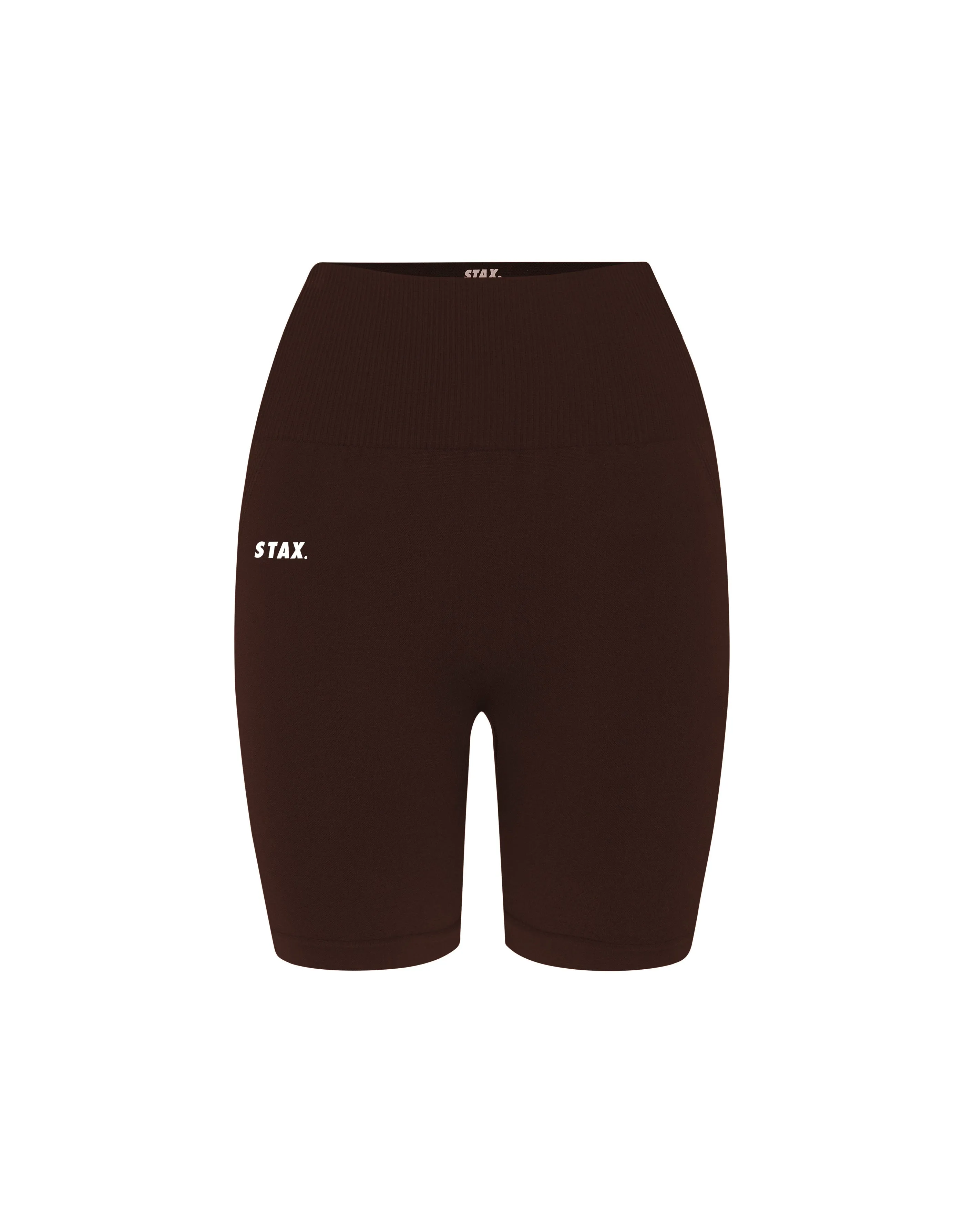 Premium Seamless Midi Bike Shorts V5.1 - Umber