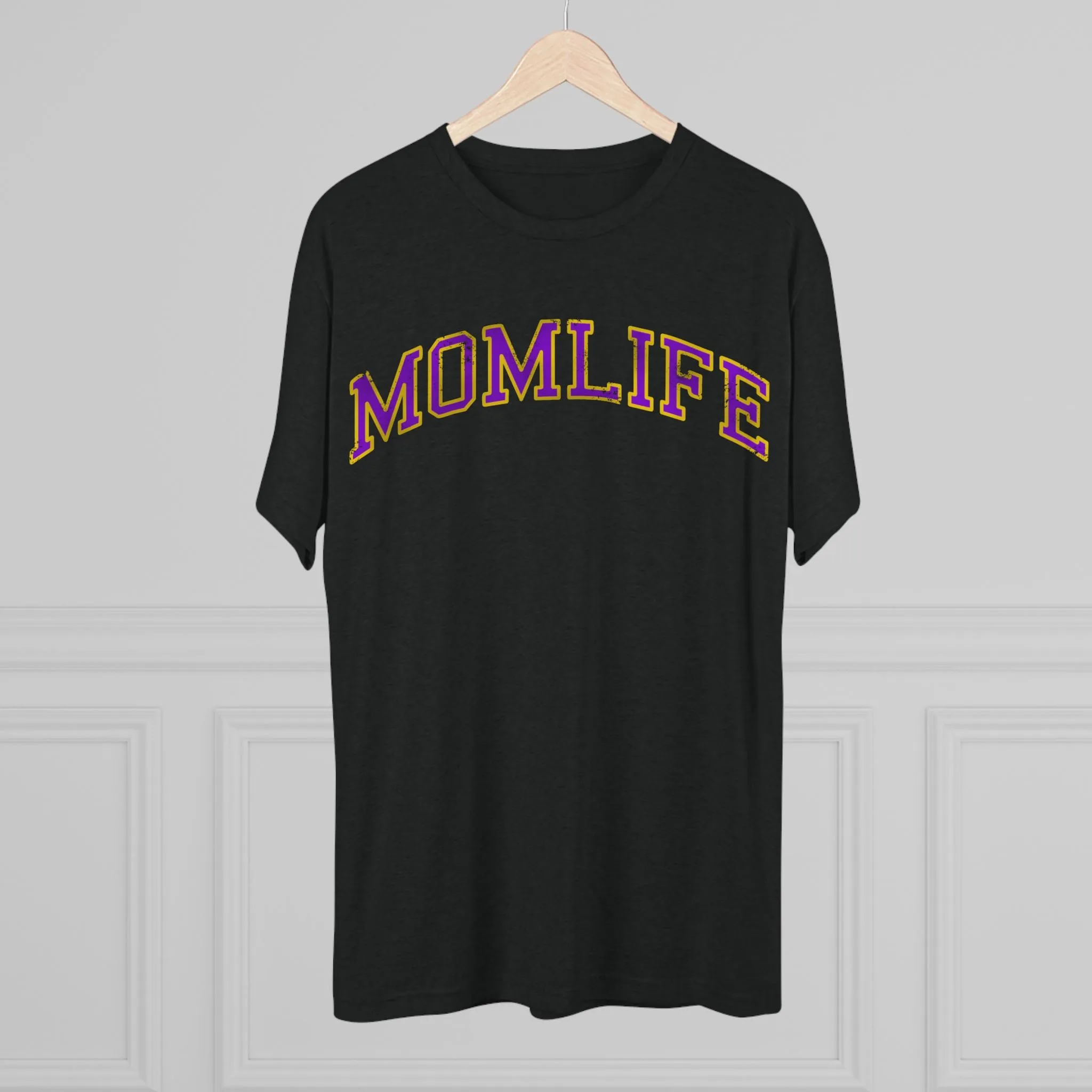 PURPLE and GOLD Football Mom Shirt