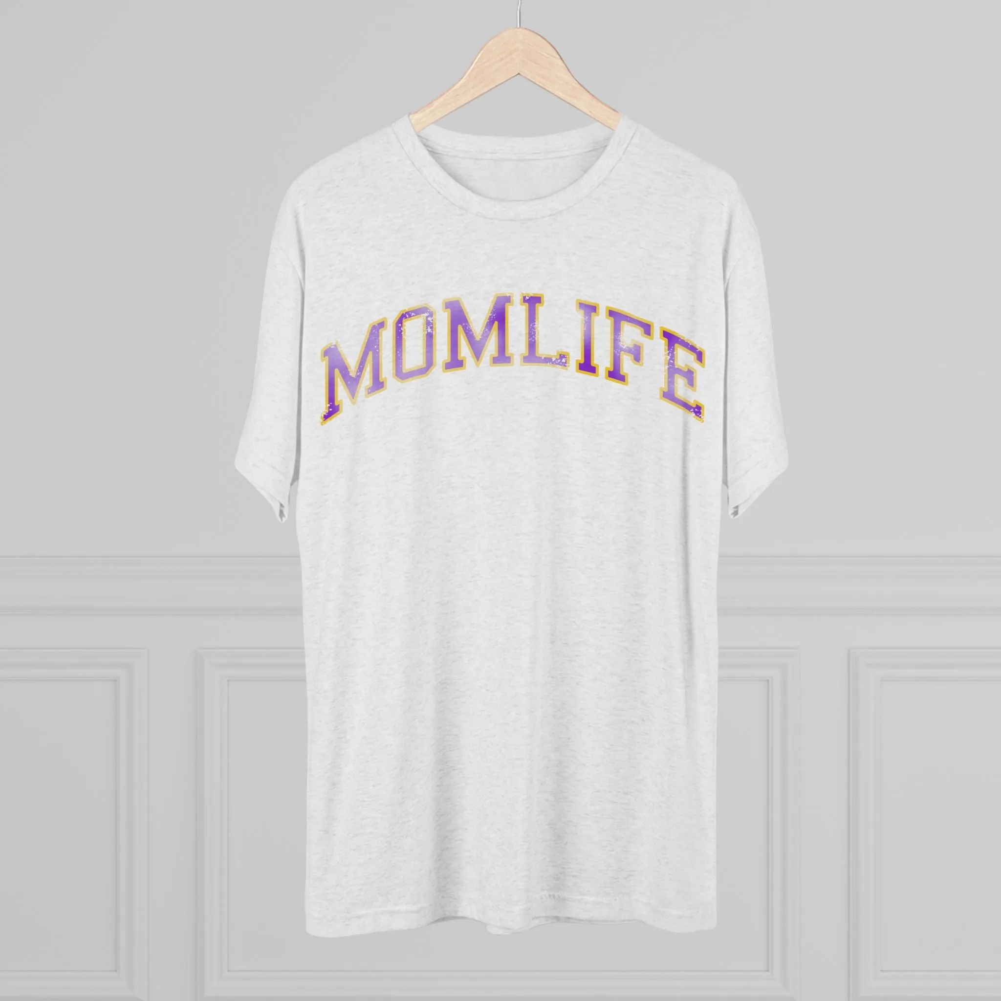 PURPLE and GOLD Football Mom Shirt