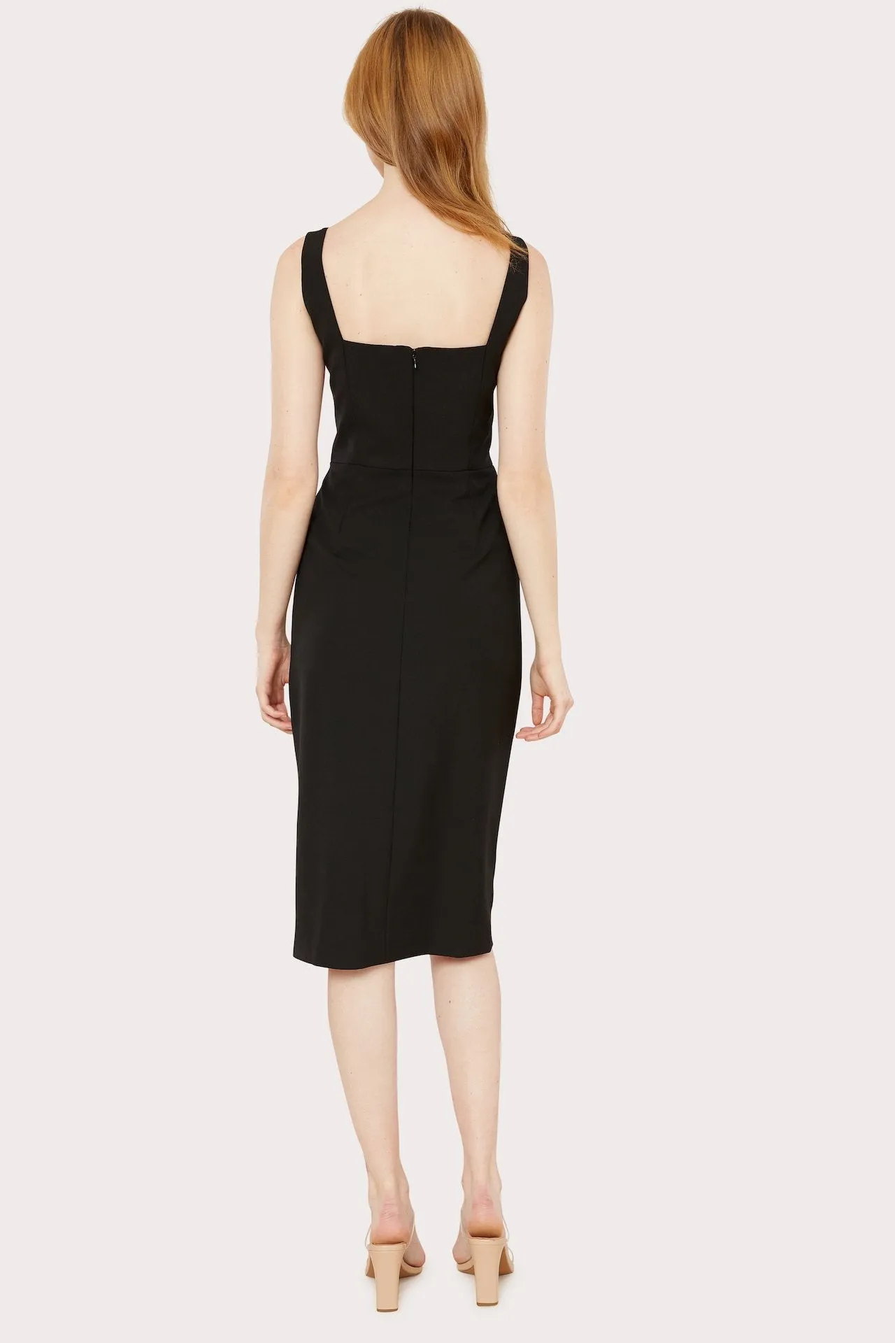 Rita Square Neck Midi Dress