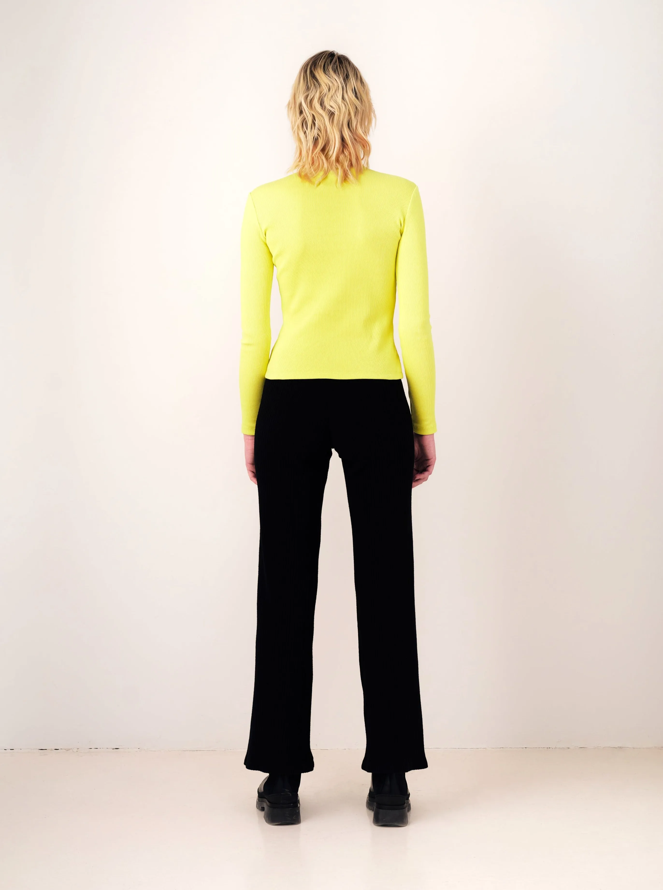 STELLAR black rib pant