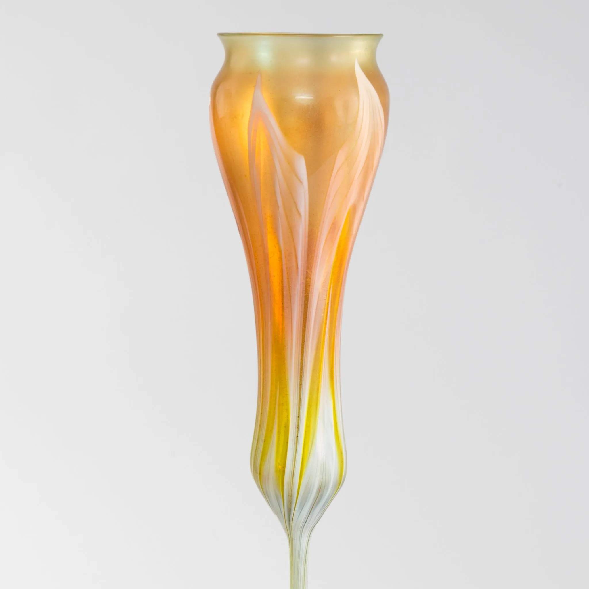 Tiffany Studios New York "Calyx" Flower Form Favrile Glass Vase