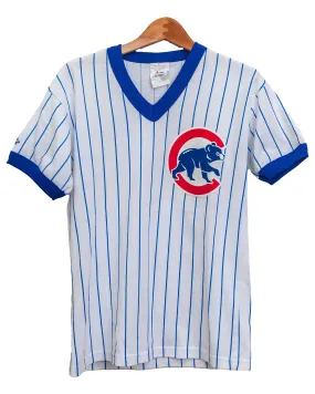 Vintage 1990s Chicago Cubs Majestic Made in USA Ringer Jersey T-Shirt (Large)