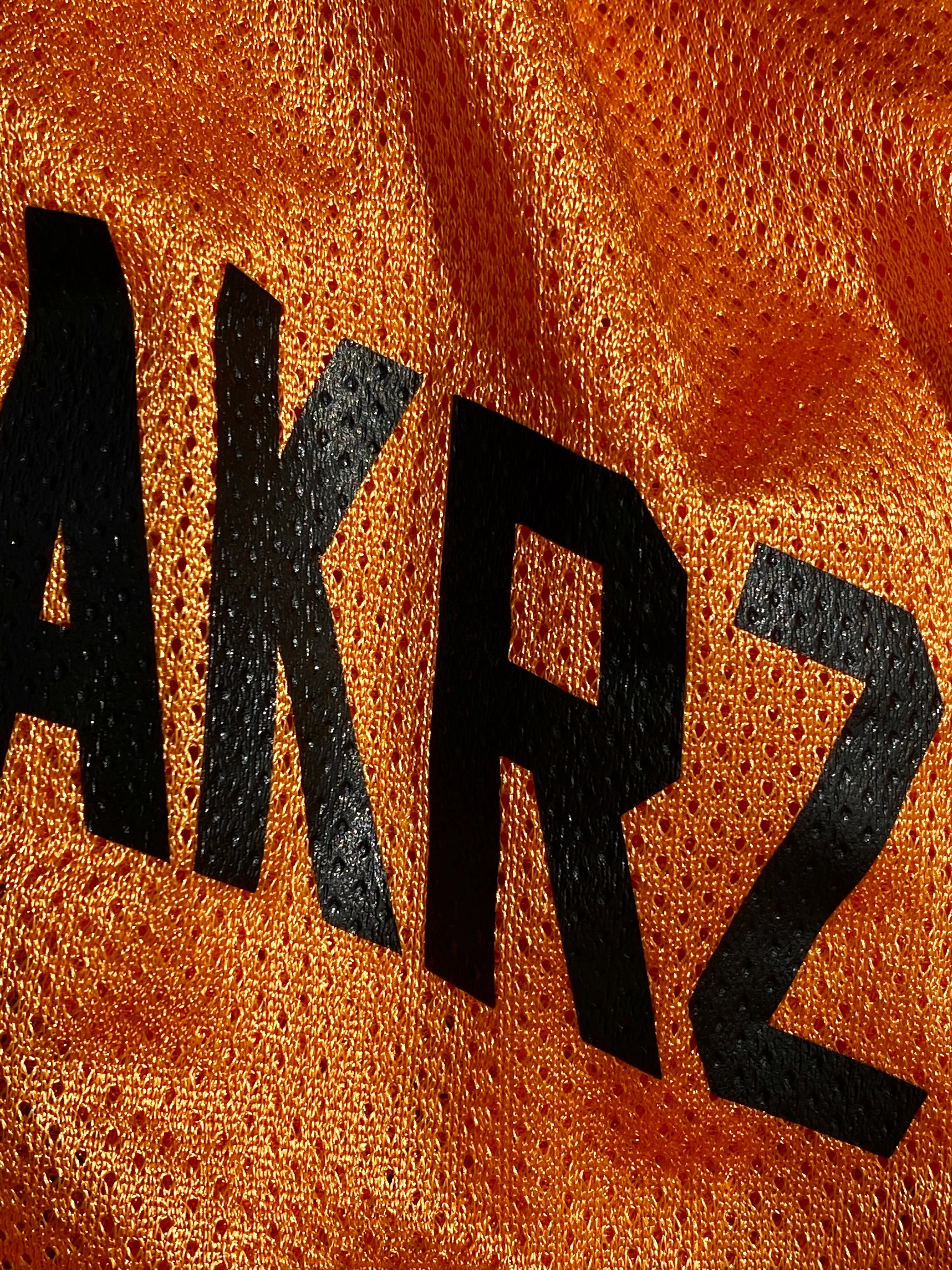 Vintage Orange Anklebreakrz Made in Pakistan Jersey (Medium)