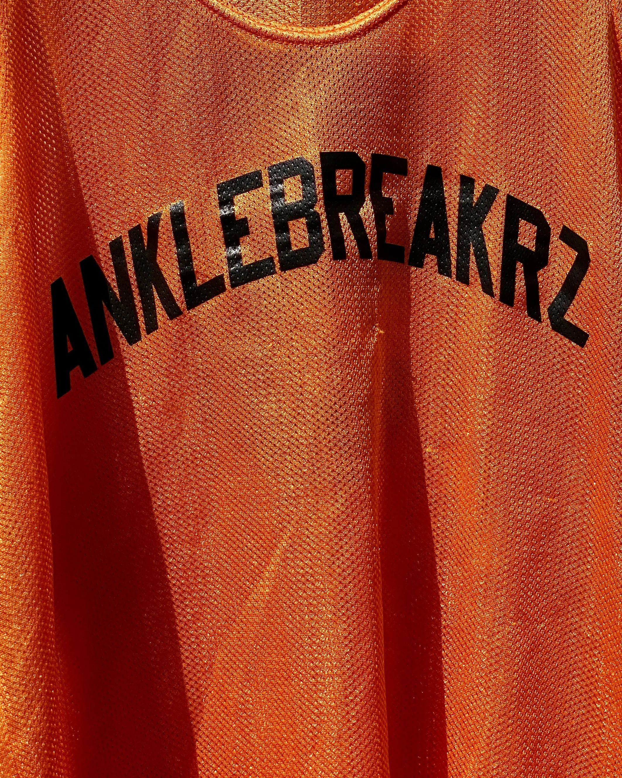 Vintage Orange Anklebreakrz Made in Pakistan Jersey (Medium)